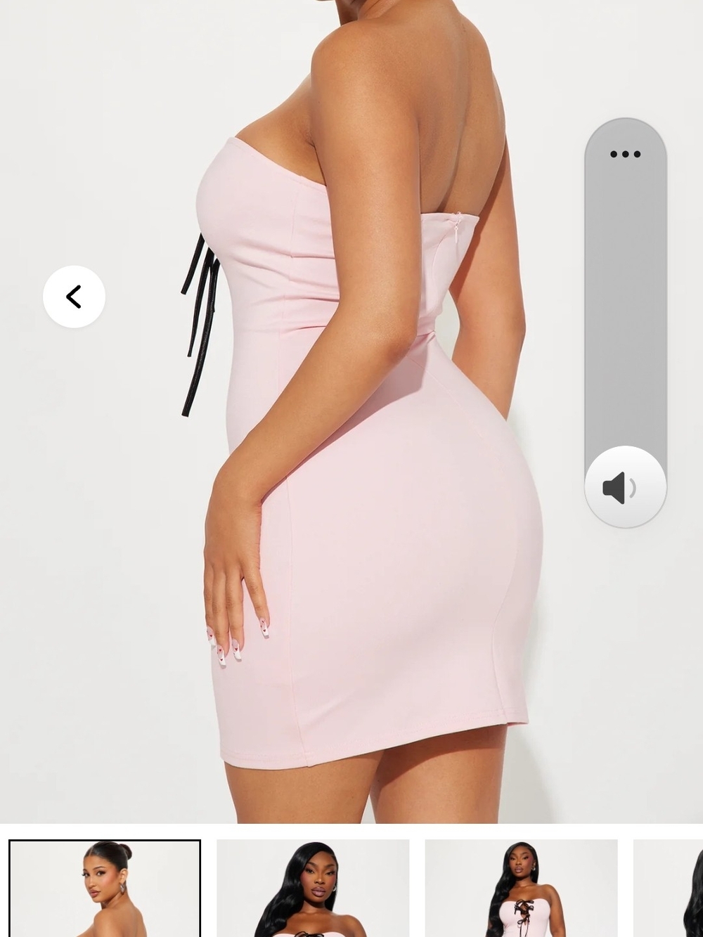 Fashion Nova Brielle Bow Pink Strapless Mini Dress - Picture 2 of 7